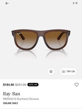 Ray-Ban Brown Transparent Frame Sunglasses with Brown Lenses